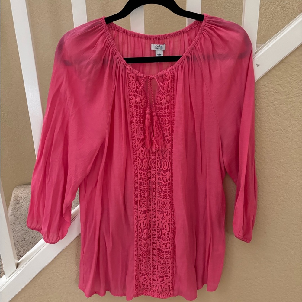 Croft & Barrow Pink Women's Top